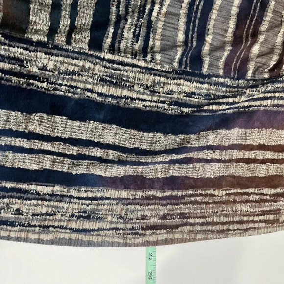 Chicos 1 Size Small Multicolor Stripe Rayon Cardigan Open Front Coverup Shawl - Picture 6 of 7